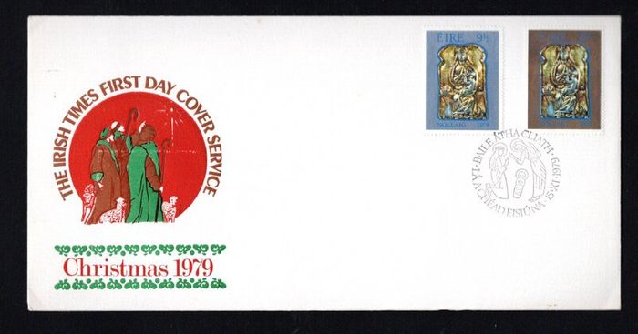 1979 Ireland Christmas Commemorative Stamp Illustrated The Irish Times First Day Cover (FDC)