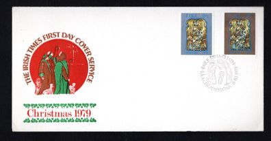 1979 Ireland Christmas Commemorative Stamp Illustrated The Irish Times First Day Cover (FDC)