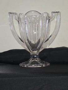 1930's Davidson Art Deco "Chippendale" Glass Trophy Vase