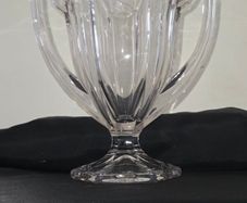 1930's Davidson Art Deco "Chippendale" Glass Trophy Vase