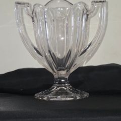 1930's Davidson Art Deco "Chippendale" Glass Trophy Vase