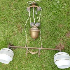 Antique Brass Rise and Fall Ceiling Lights