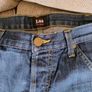 LEE cotton denim shorts unisex 34 inch waist in very good condition see last three photos for exact measurements FREE STANDARD POSTAGE INCLUDED Image 5