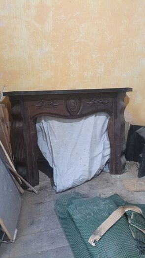 wooden fire place / surround