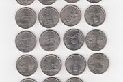 U.S A. 19 coins ( No 421)