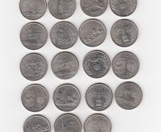 U.S A. 19 coins ( No 421)