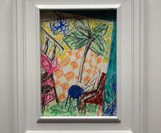 Original art framed original art Acrylic painting drawing framed holiday feel art Irish art