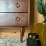 Mid century cabinet bar / linen vintage retro Image 2