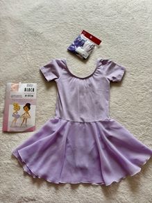 Purple Skirted Ballet Leotard Age 7-8