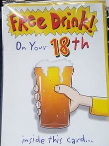 18th bithday card