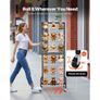 3 Packs Grid Wall Panels, 600 x 1640mm Wire Grid Panels Display Rack, Movable Art Display Shelf with Wheels and 30 Hooks, Black Carbon Steel Gridwall for Craft Show, Decor, Storage, Notice Board Image 3
