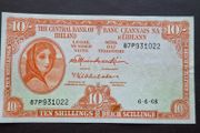 1968 Lady Lavery 10 Shillings Nice Condition!