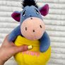 Disney Winnie the Pooh Eeyore Hunny Pot Plush Soft Toy approx. 32 cm. Used Please see photos Image 3