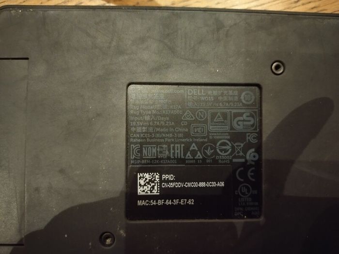 Dell WD15 docking station