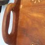Beautiful Old Brass Inlaided Tray Image 3