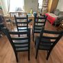 Set of 4 IKEA STEFAN Black Solid Wood Dining Chairs Image 8