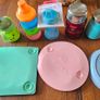 Baby Toddler bottles, plates & thermos Flask bundle Image 2