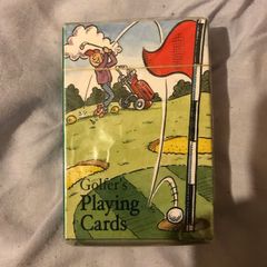 Golf poker playing cards