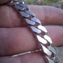Mens Sterling Silver Cuban Chain Bracelet Image 7