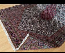 Stunning 300cm x 200cm Persian Bidjar Green Colours Hand Knotted Rug Carpet