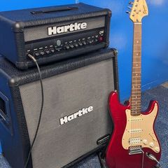 Squire by Fender Strat & Hartke GT60 Piggyback Amp