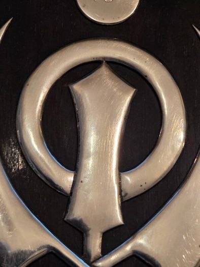 Rare Solid Silver Tuck Chang & Co Plaque presented to Sergeant J.Macfarlane