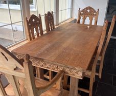 Old type table and chairs