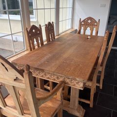 Old type table and chairs
