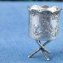 Miniature 19th century 800 silver chalice Image 3