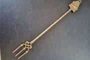 Vintage Toasting Fork Brass Swan Design