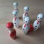 Wooden Christmas Festive Skittles Family Indoor Game Image 5
