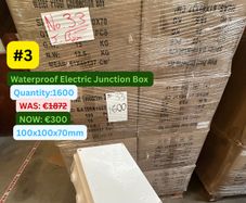 1600 x Waterproof Electrical Junction Boxes 100x100x70mmv