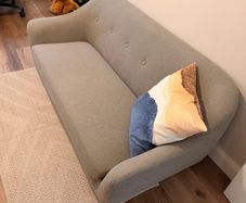 Jysk 2.5 sofa for sale (EGEDAL 2.5-seater light grey fabric)