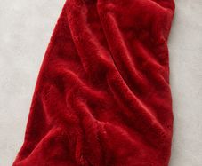 Red fur blanket