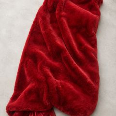 Red fur blanket