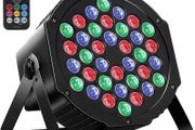 Par Light, RGB 36 LED Stage Lights Sound Activated DMX Control, 7 Modes Uplighting Lights with Remote Control Stage Lighting, DJ Par Party Lights for Club KTV Disco Party (FREE POSTAGE)