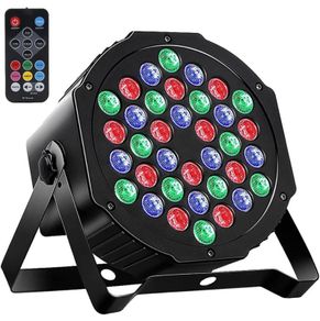 Par Light, RGB 36 LED Stage Lights Sound Activated DMX Control, 7 Modes Uplighting Lights with Remote Control Stage Lighting, DJ Par Party Lights for Club KTV Disco Party (FREE POSTAGE)
