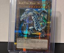 yugioh card blue eyes exclusive stamped card