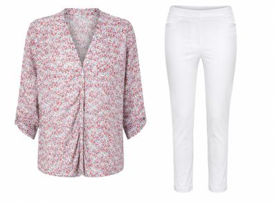 C'est Beau La Vie Floral Blpuse