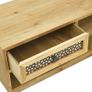 TV Cabinet Carving Brown 120x30x42 cm Wood Image 8