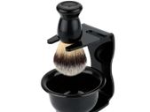 Shaving Brush + Soap Bowl + Razor Holder Brush Stand Set Classic Shaving Kit