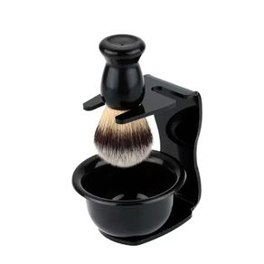 Shaving Brush + Soap Bowl + Razor Holder Brush Stand Set Classic Shaving Kit