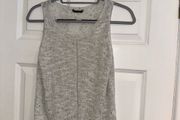 GUESS Designer Women's Knit Sleeveless Top in Sparkly Grey - Size UK 8