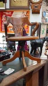 Antique Swivel Office Chair - J.S. Ford, Johnson & Co., Chicago