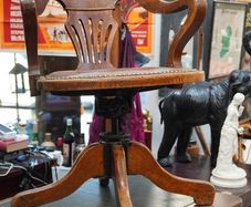 Antique Swivel Office Chair - J.S. Ford, Johnson & Co., Chicago