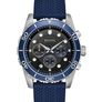 Bulova Sport Chronograph Black Dial Mens Watch with silicone strap brand new Image 3