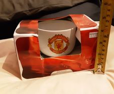 Man utd  cup and saucer boxed, LAST ONE