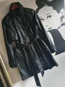 All Saints Belted Collar Double-breasted Trench Coat