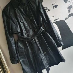 All Saints Belted Collar Double-breasted Trench Coat