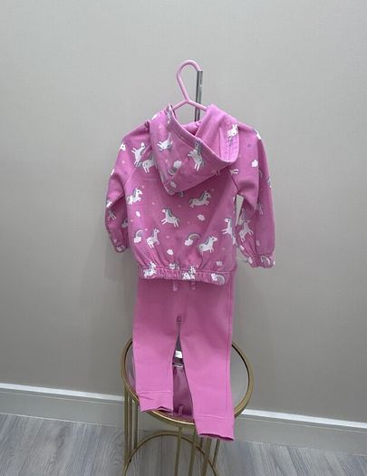 Baby Girls Pink Unicorn Hoodie & Leggings Age 12-18 months / EU 80 cm